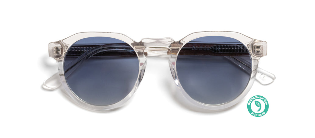 Wooden Sunglasses - APOLLO ▴ CRYSTAL BLUE