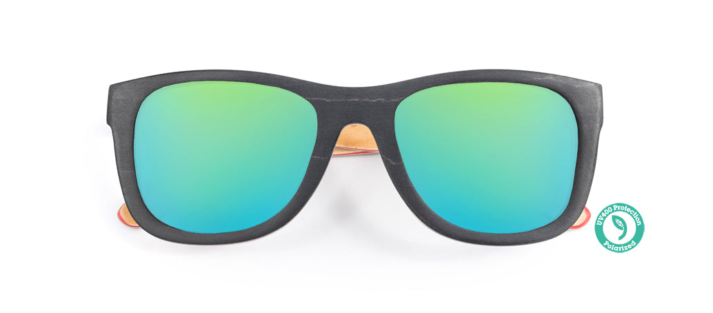 Wooden Sunglasses - SKATEBOARD ▴ REVO